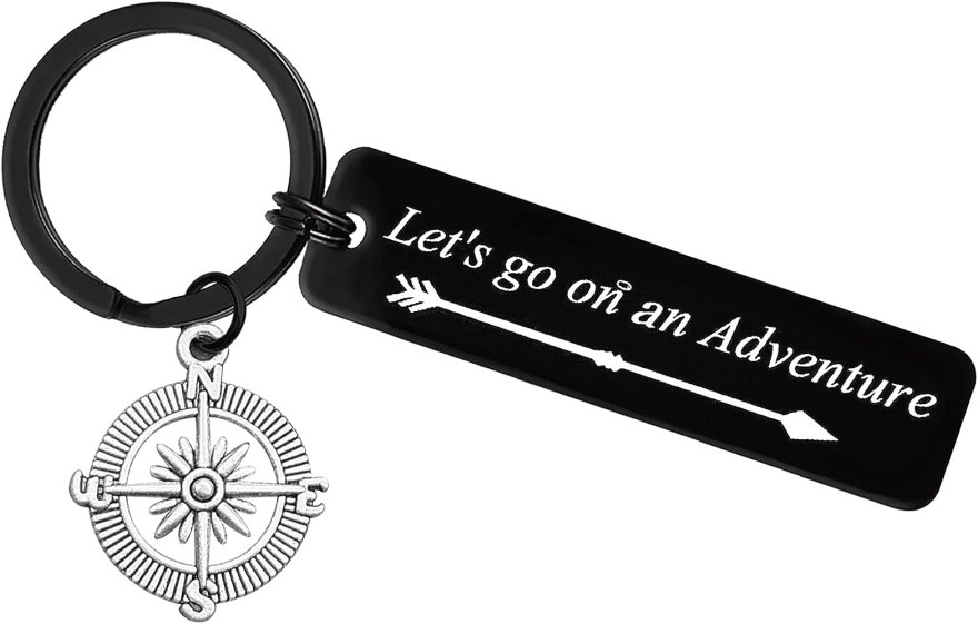 Picture of: Camper Keychain Let’s Go on an Adventure Camping Keychain Travel Gift  Trailer Keychain Vacation Jewelry Camper Lover Gifts Adventure Keychain  Gifts
